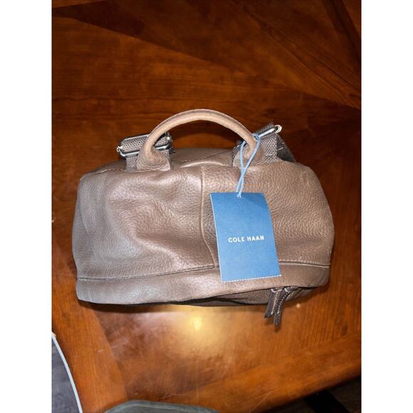 COLE HAAN F10122 Wayland Brown Leather Pebbled Backpack Good Condition MSRP$360 - Picture 6 of 9